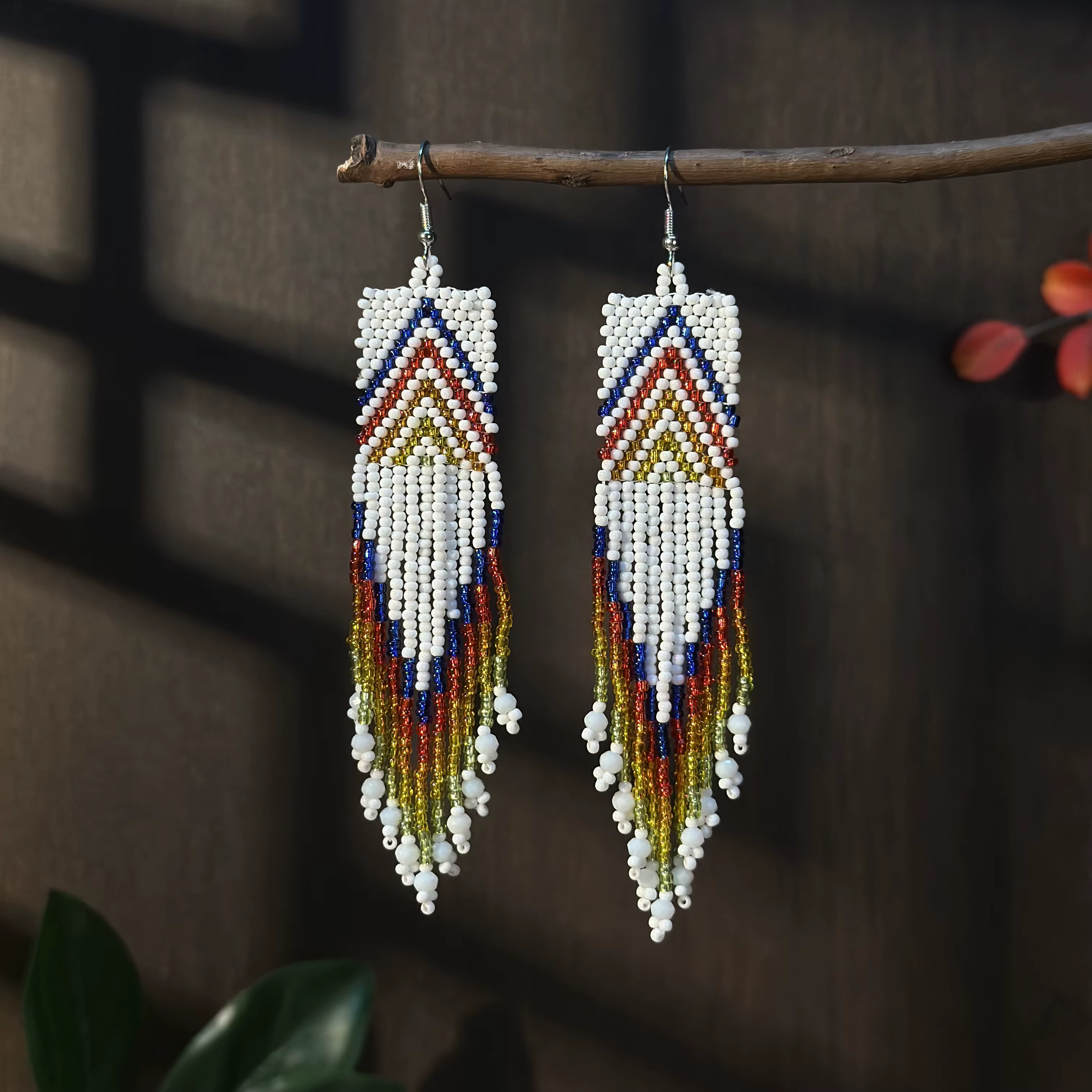 Boucles d'oreilles bohème à pampilles colorées, perles de rocaille, bijoux Design artisanaux, access