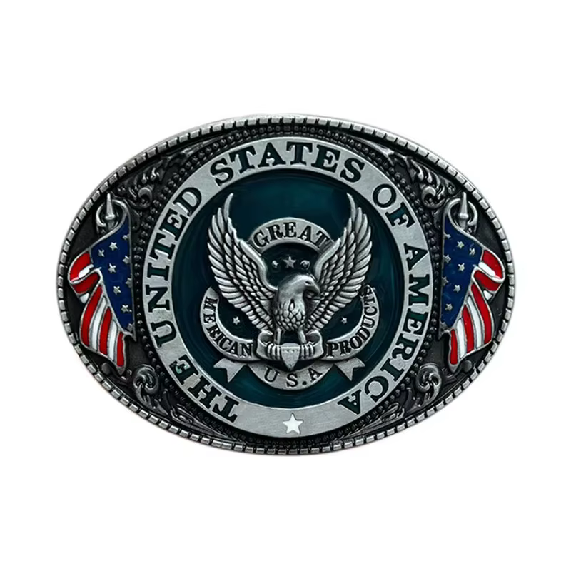 Boucle de ceinture Eagle, style occidental