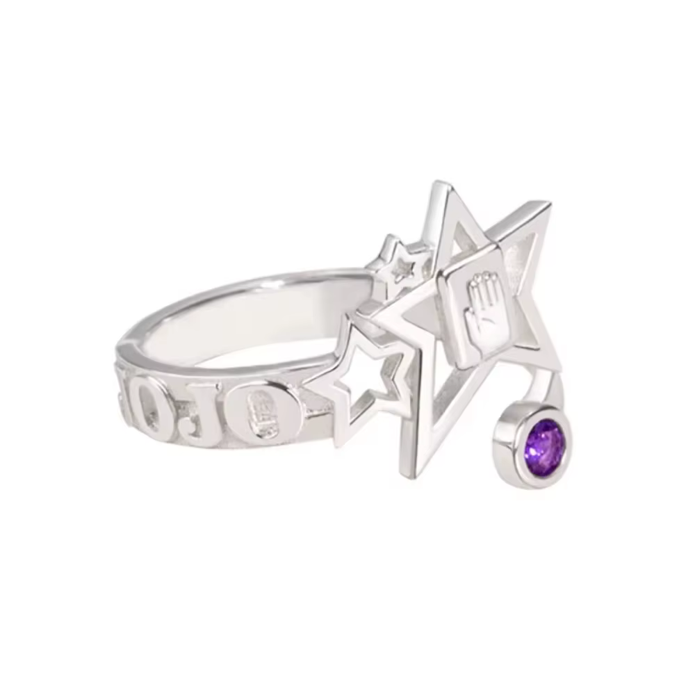 Bague d'aventure Bizarre Anime JoJo Kujo Jotaro Cosplay unisexe, anneaux réglables, accessoires, bij