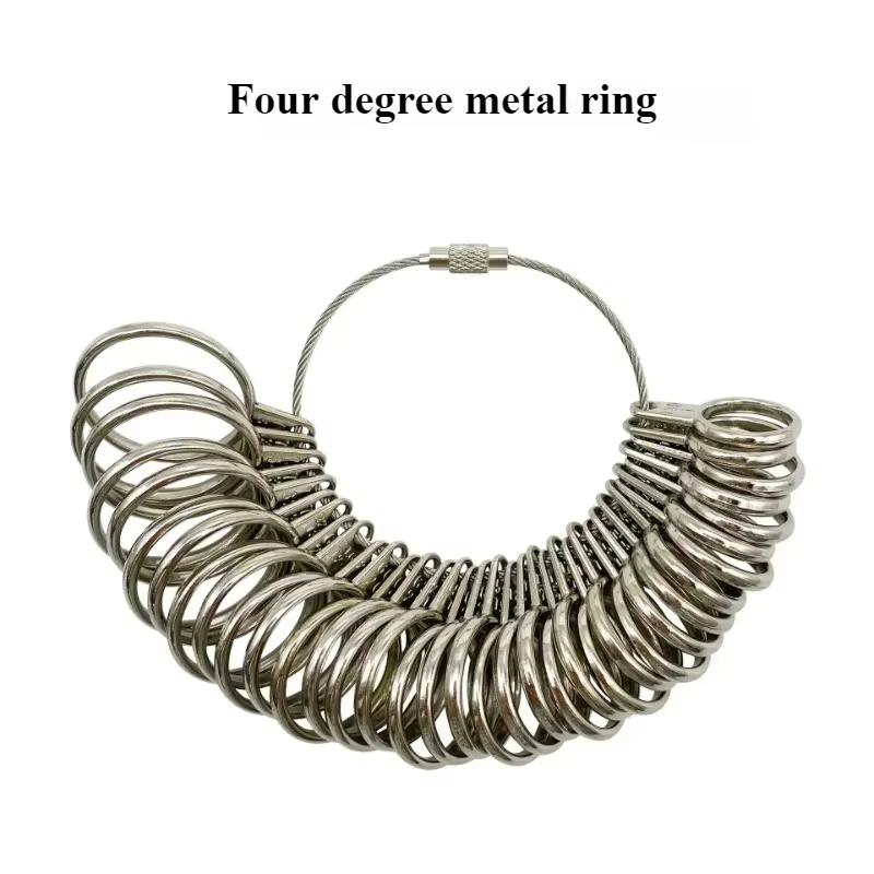 Kit de mesure et d'ajustement de bagues (tailles US et UK) - Outil 4-en-1 pour la création de bijoux
