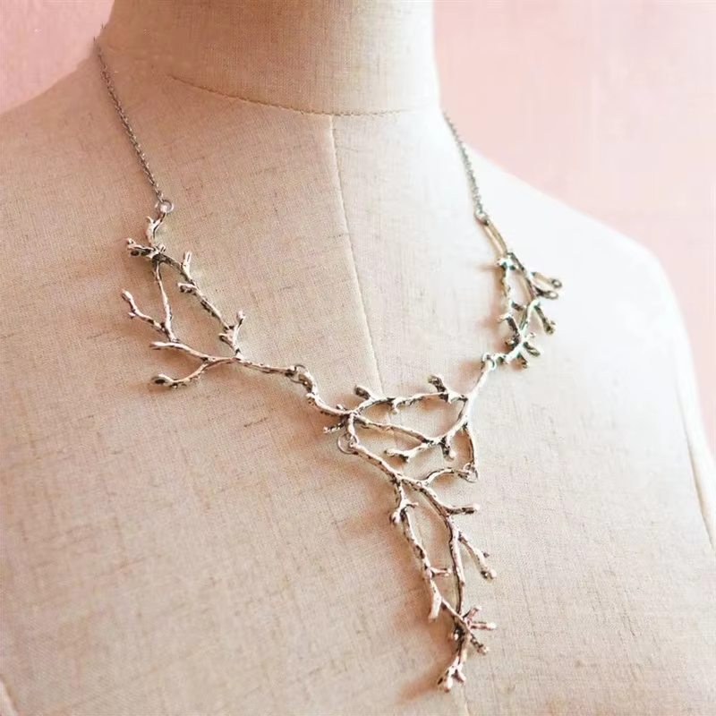 Collier bavoir pour femmes, nouvelle branche, déclaration, grand arbre, brindille, élisse, bijoux Pu