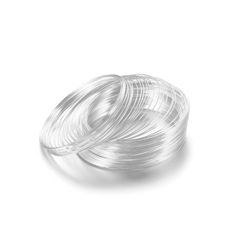 Fil à mémoire de forme pour bijoux, 100 boucles, fil de perles pour collier, Bracelet, boucle d'orei