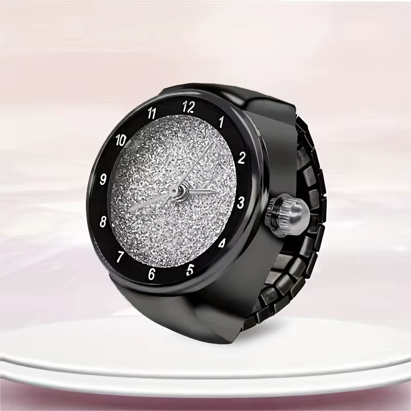 Montre à anneau tendance Full Sky Star, bracelet de doigt scintillant avancé, temps de vent frais, m