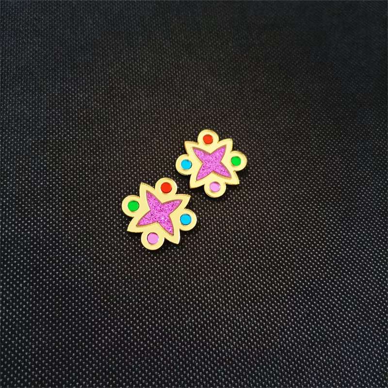 KUGUYS – boucles d'oreilles vintage en forme de miroir pour femmes, bijoux rétro à paillettes en for