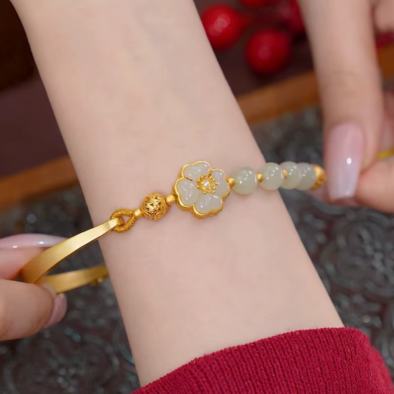 Bracelet pendentif en ambre pour femme, bijoux d'énergie vintage du sud, cadeau de diversification, 