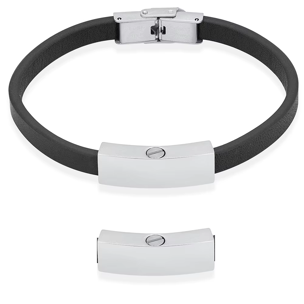 Bracelet en forme d'urne pour femme et homme, bijoux de crémation pour cendres, Bracelet cylindrique