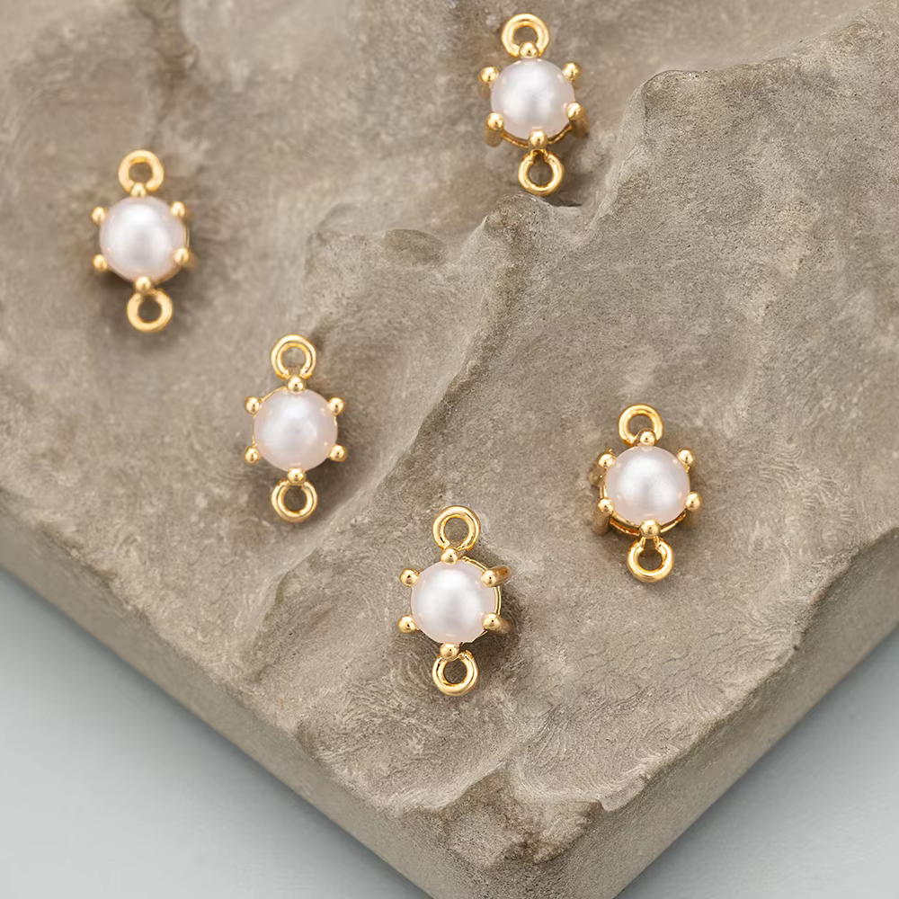 GUFEATHER ME57, accessoires de bijoux, plaqué or 18 carats, sans nickel, cuivre, zircons, breloques,
