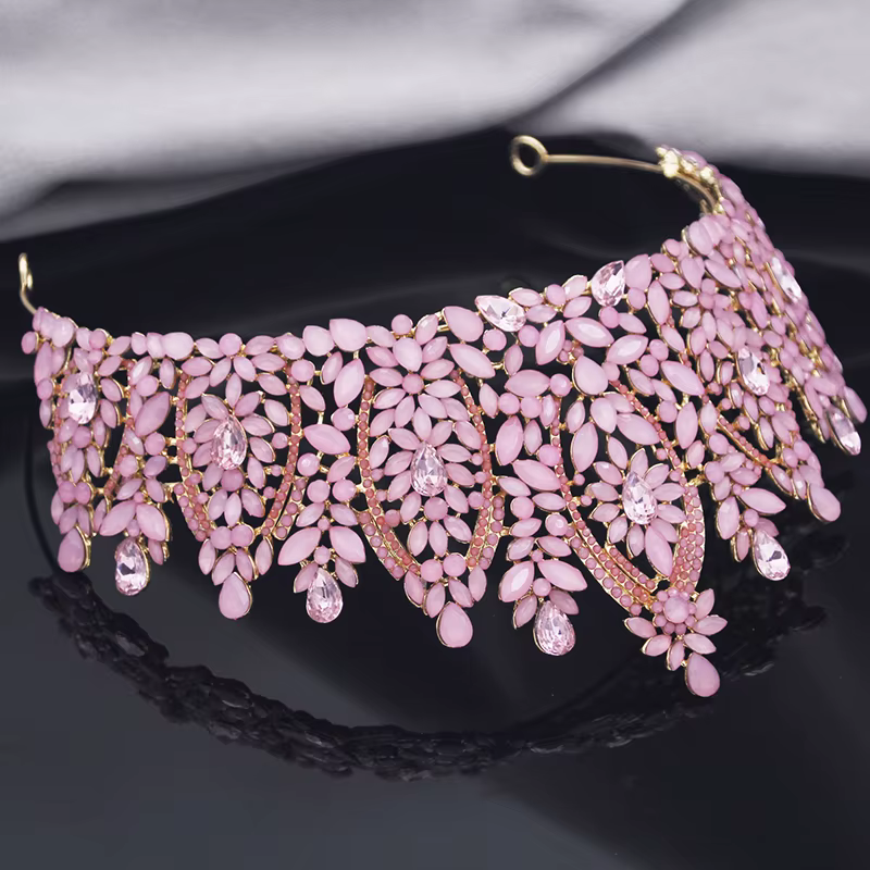 Grandes Couronnes de Princesse et de Reine pour Femmes, Couronne de Miss, Diadème, Bijou de Cheveux,
