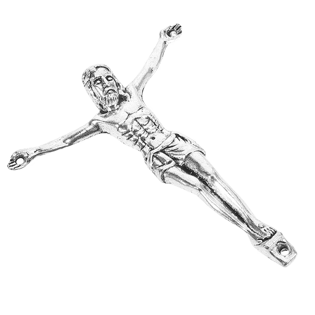 Pendentif croix en alliage rétro pour hommes, 5.4Cm, bijoux religieux, accessoire de bricolage, orne