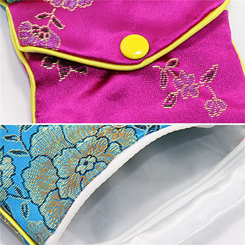 ABKJ-10X sacs de rangement de bijoux pochette de Tradition chinoise en soie sac à main cadeaux organ