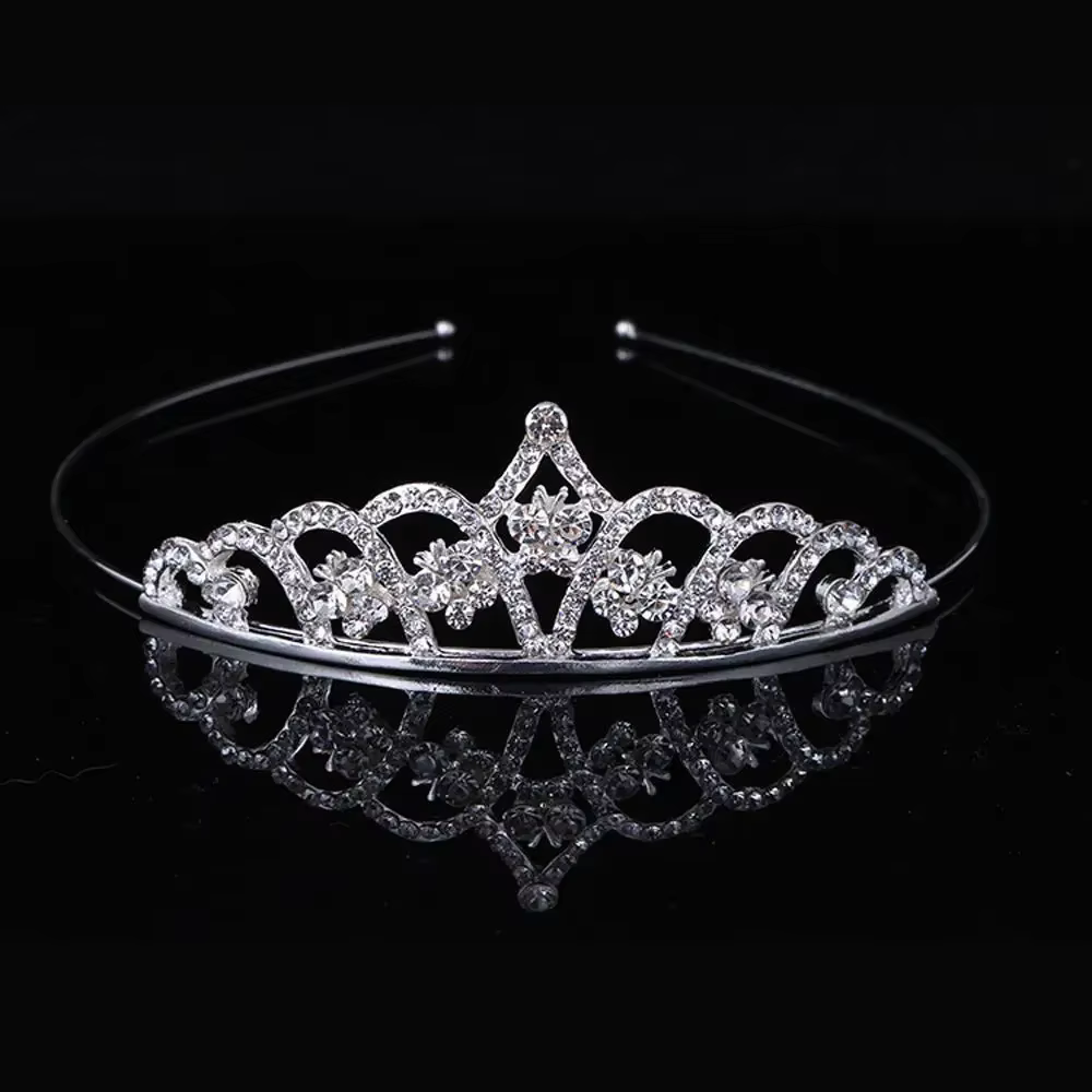 Couronne de princesse en biscuits pour enfants, bijoux de cheveux, accessoires de fête de mariage, p