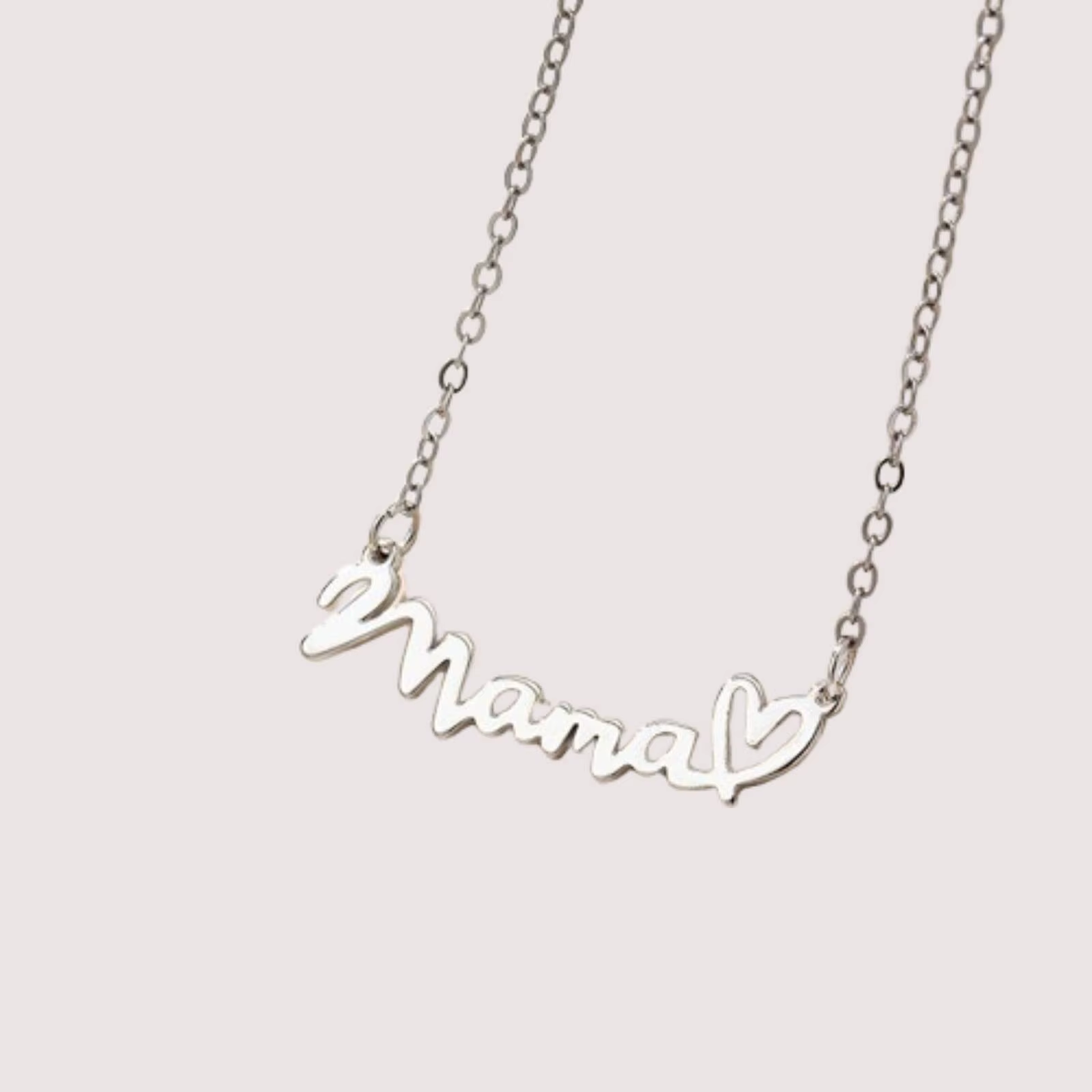 Collier pendentif lettre maman fête des mères pour femmes, bijoux en acier inoxydable, cadeau