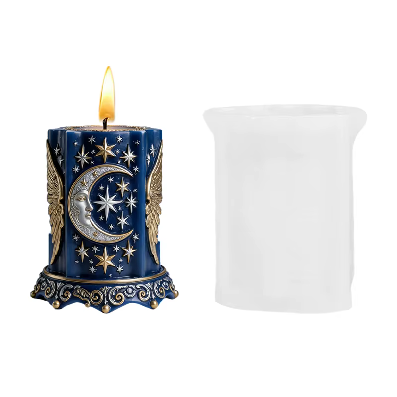 【Starry Sky Secret Realm】Moule en silicone pour la fabrication de bougies et d'encens sur le thème d