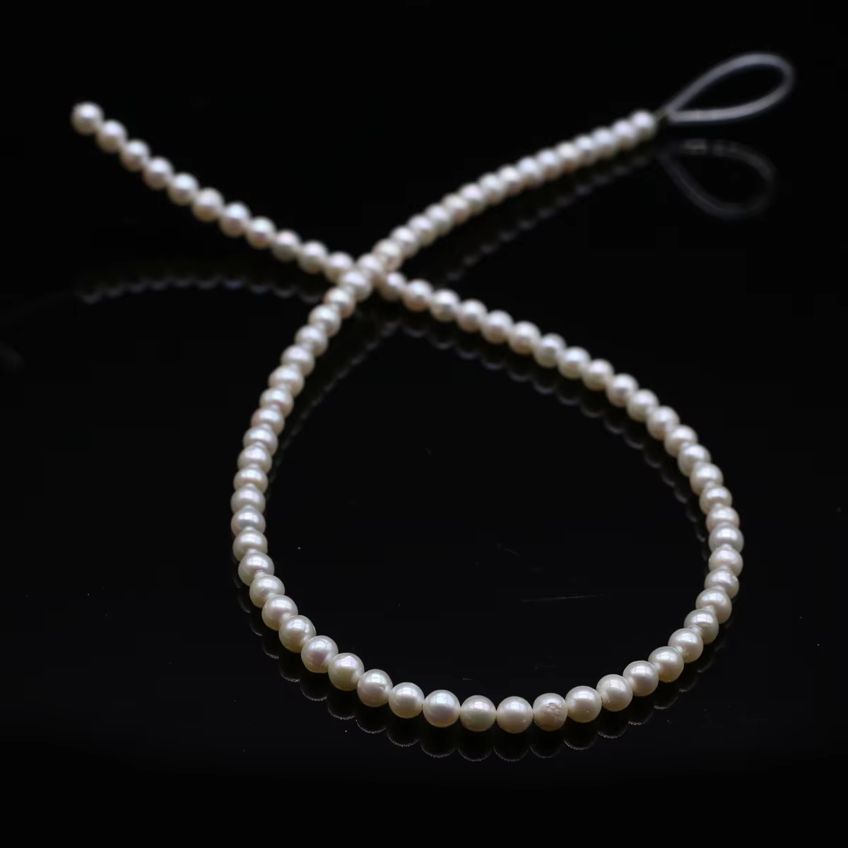 Perles de culture d'eau douce naturelles, perles rondes AAA adt pour bricolage, collier élégant, bij