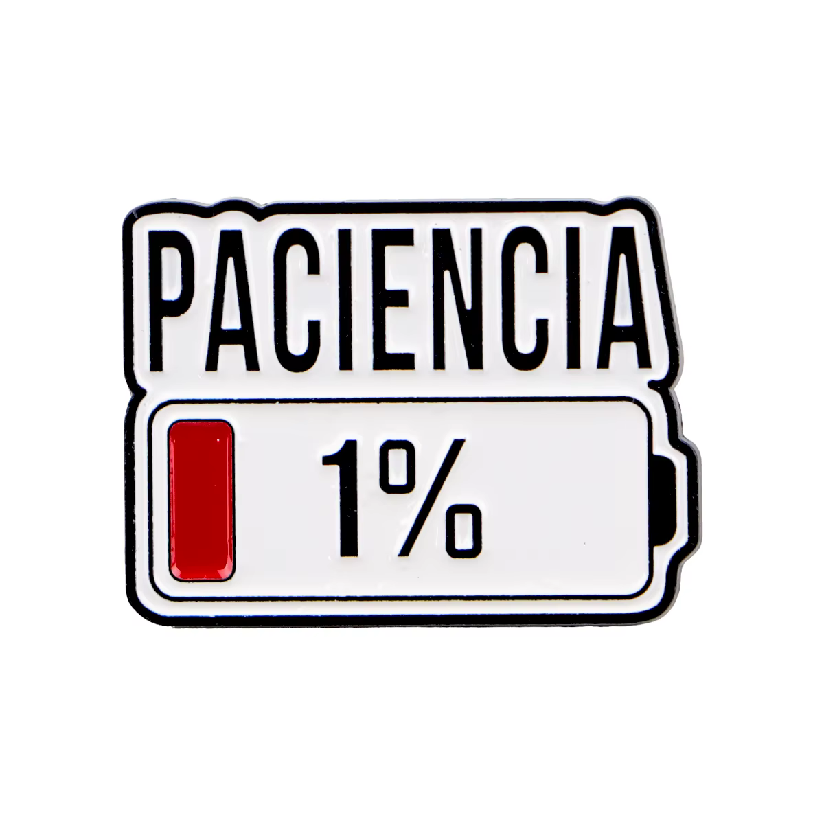 Broche en émail de PACIENCIA espagnole, broche à batterie 1%, épingles à revers, Badge sur sac à dos