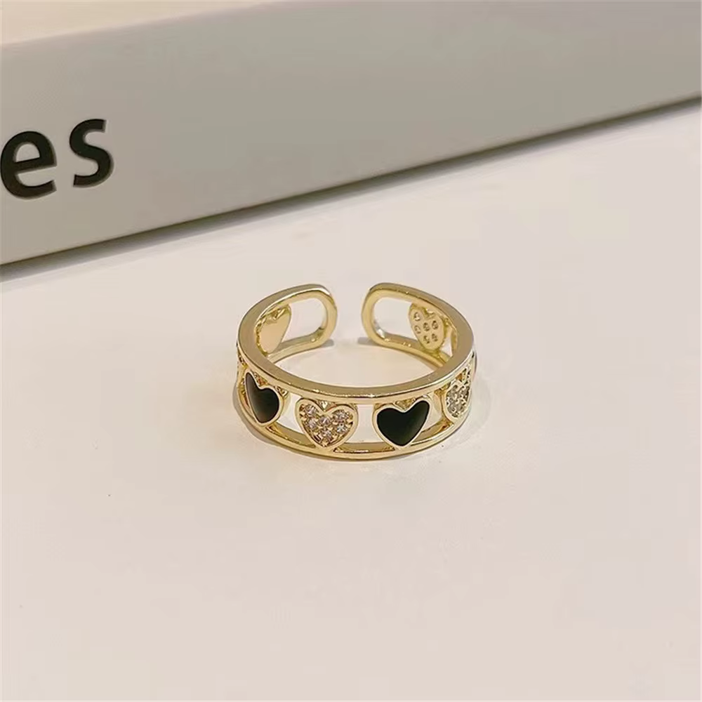 Bague Creuse de Luxe Brillante pour Femme, Bijoux de ix, Cadeau d'Anniversaire, Nouvelle Mode França