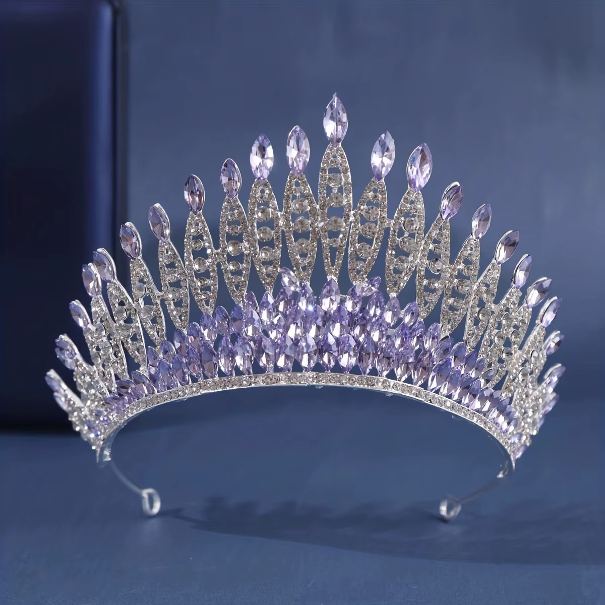Diadème de reine en cristal pour documents argentés, grande couronne, biscuits, diadèmes de mariage,