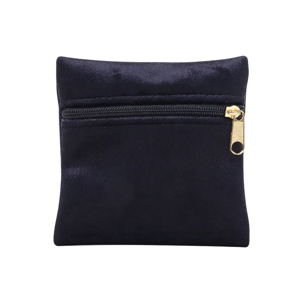 Sac d'emballage de bijoux en flanelle pour femmes, sac de voyage pour boucles d'oreilles, bagues, sa