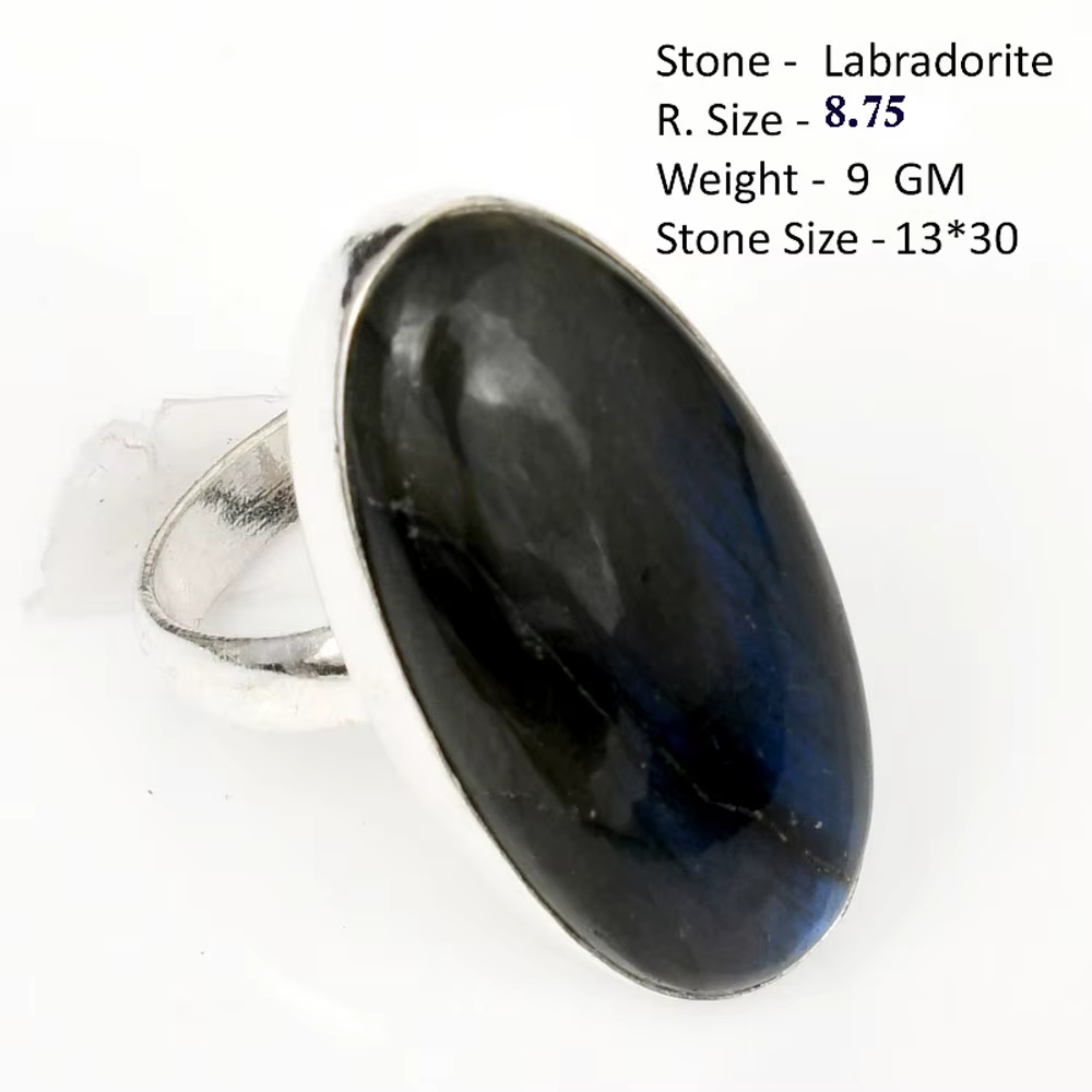 Bague en Labradorite véritable, bijoux faits à la main pour femmes, cadeau