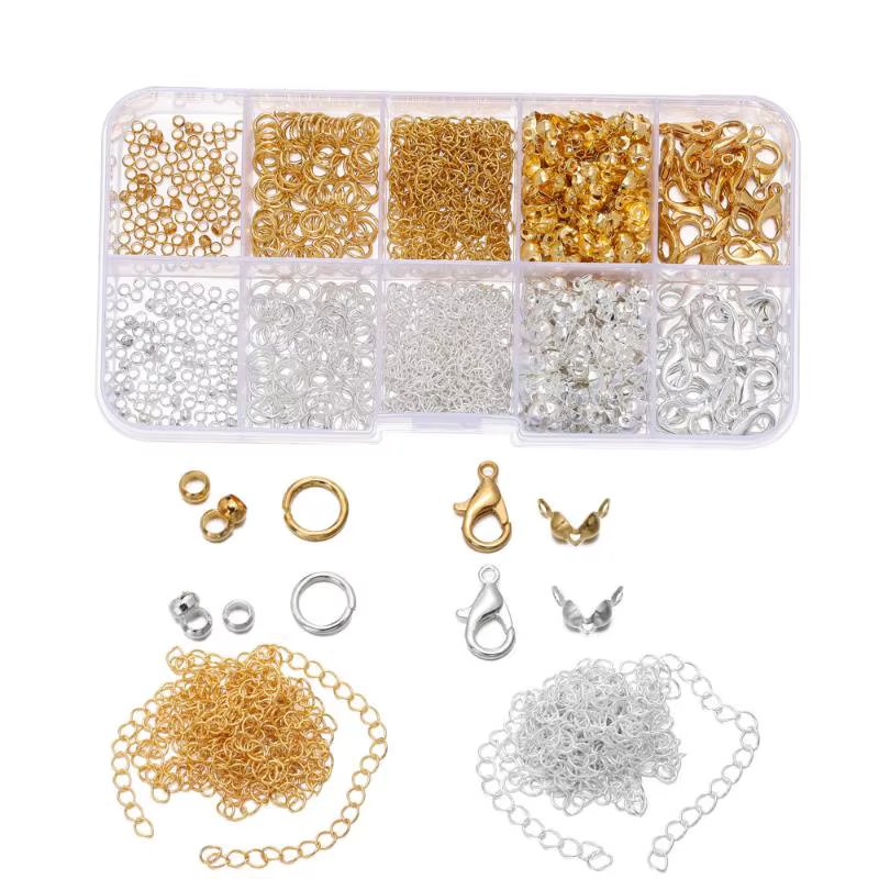 Kit de démarrage pour la fabrication de bijoux, boucles d'oreilles, colliers, perles, accessoires de