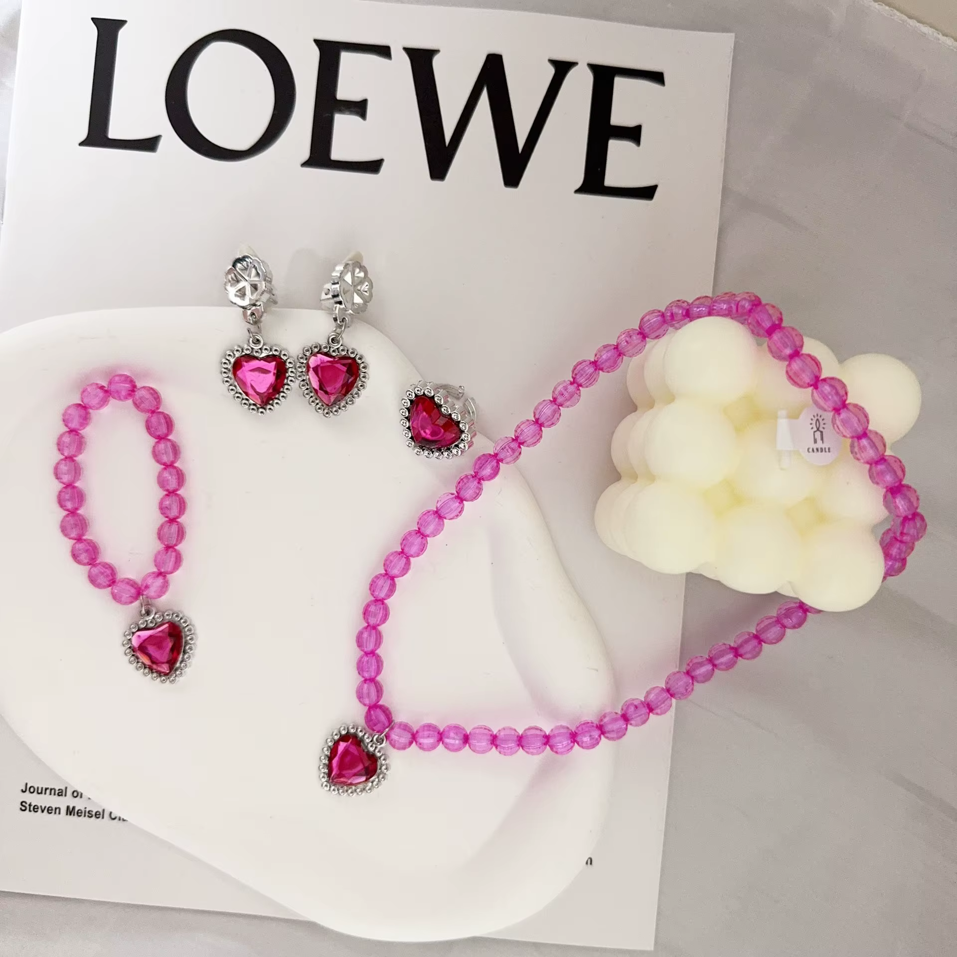 Ensemble de bijoux 5 pièces pour enfants filles : Robe de princesse Elsa Sofia Belle, accessoires ra