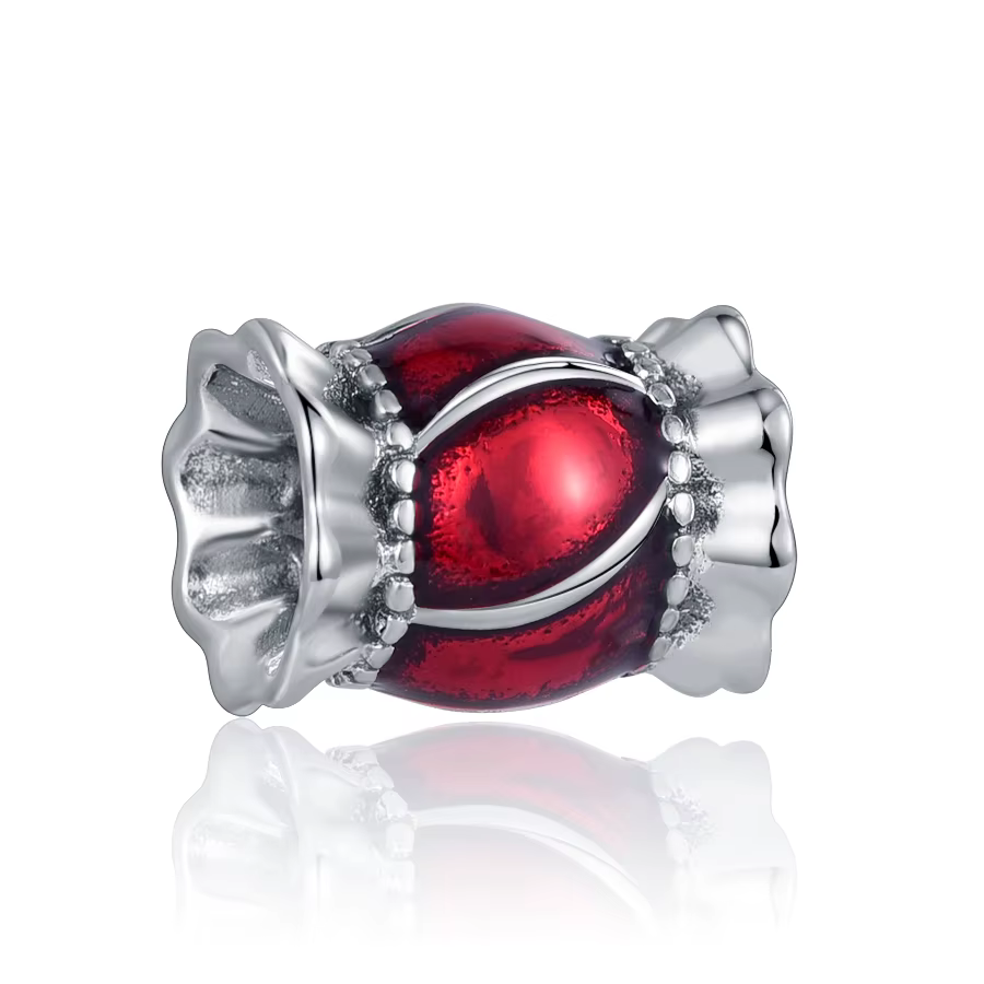 Breloques de Noël en argent 925 compatibles avec les bracelets européens, Père Noël, renne, flocon d