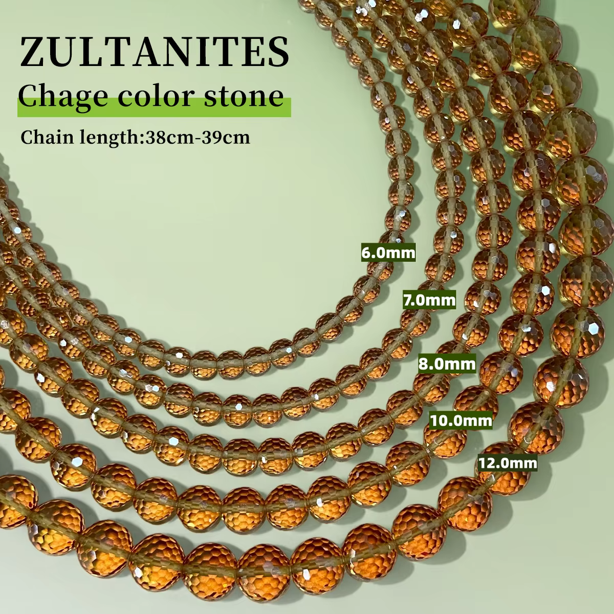 Zultanite couleur changeante perles en vrac bijoux à bricoler soi-même faisant des fournitures acces