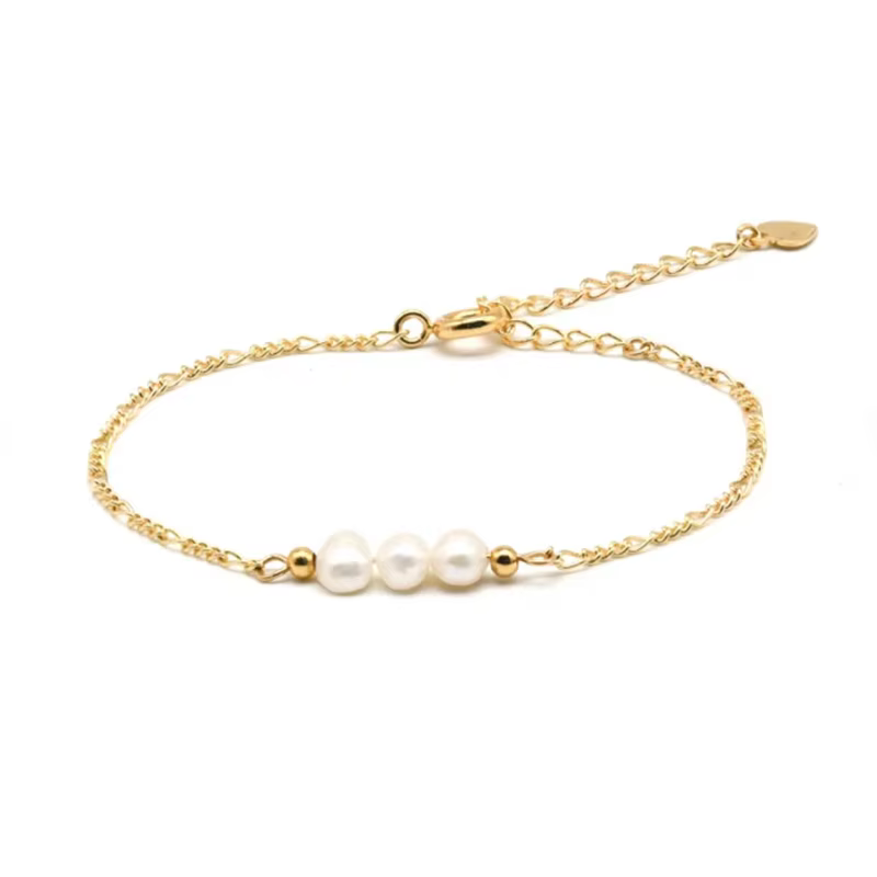CANNER Fashion – Bracelet à breloques en argent Sterling 925 véritable, plaqué or 18 carats, perle, 