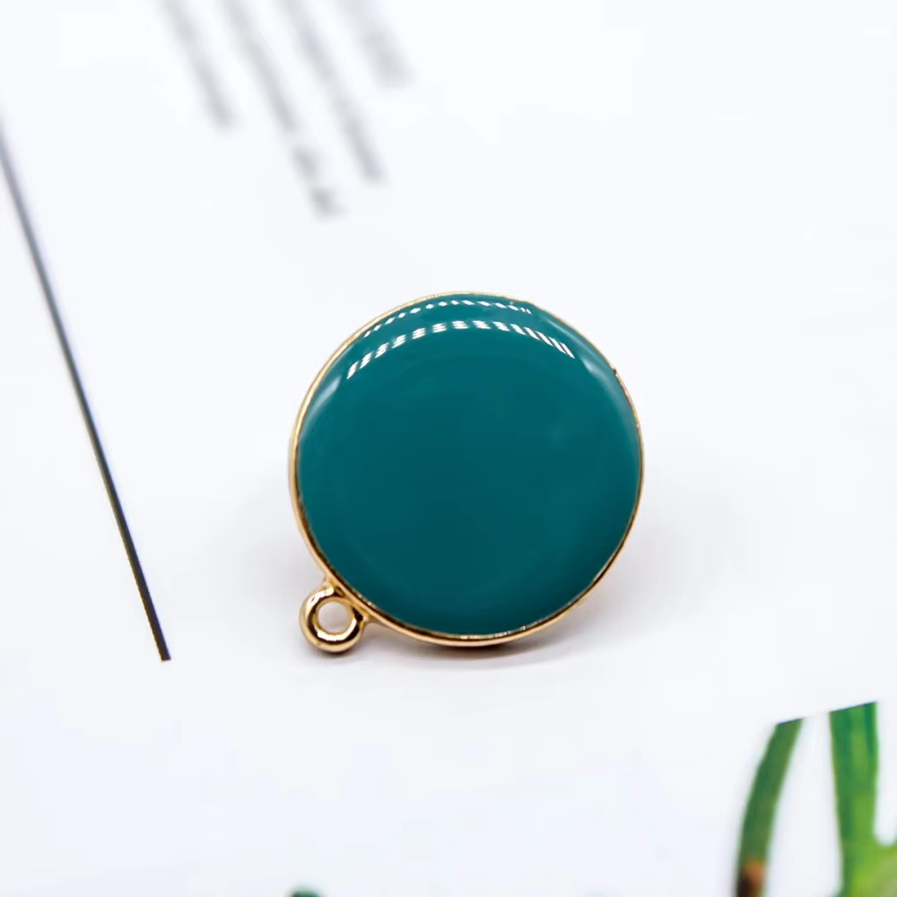 Boucles d'oreilles en alliage d'émail pour femmes, Style Simple, accessoires de bijoux à faire soi-m