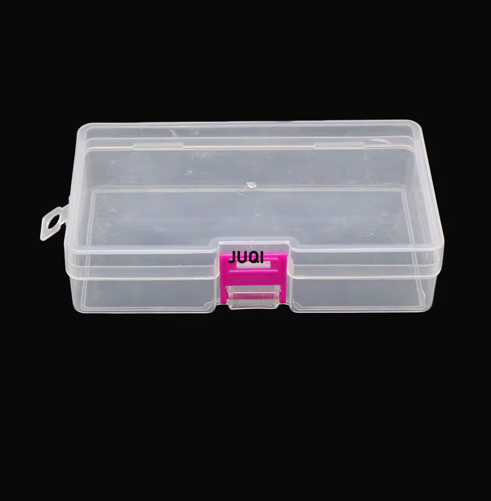 Boîte à bijoux de rangement en plastique Transparent, boîte de rangement vide, conteneur pour perles