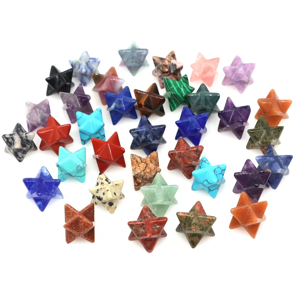 Charbon naturel Merkaba Star Reiki Healing Crystal Chakra Quartz Energy NapGems, Bijoux DIY, Thérapi