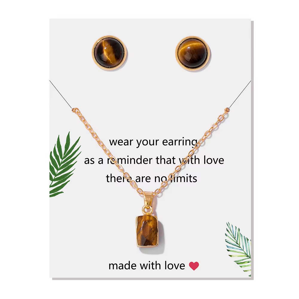 Colliers en pierre naturelle de guérison avec pendentif en quartz minéral Interchangeable pour femme