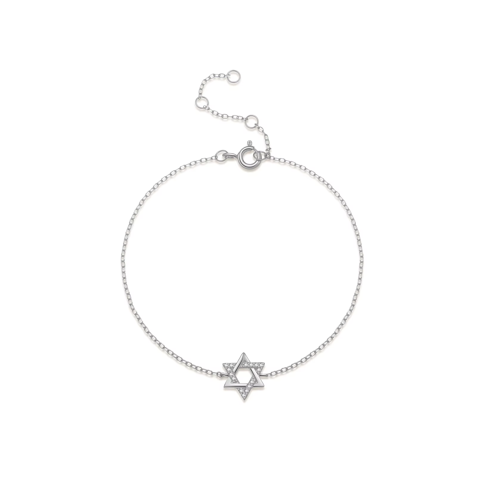 ANDYWEN – Bracelet étoile de David en argent Sterling 925 pour femmes, Zircon CZ, anniversaire de ma