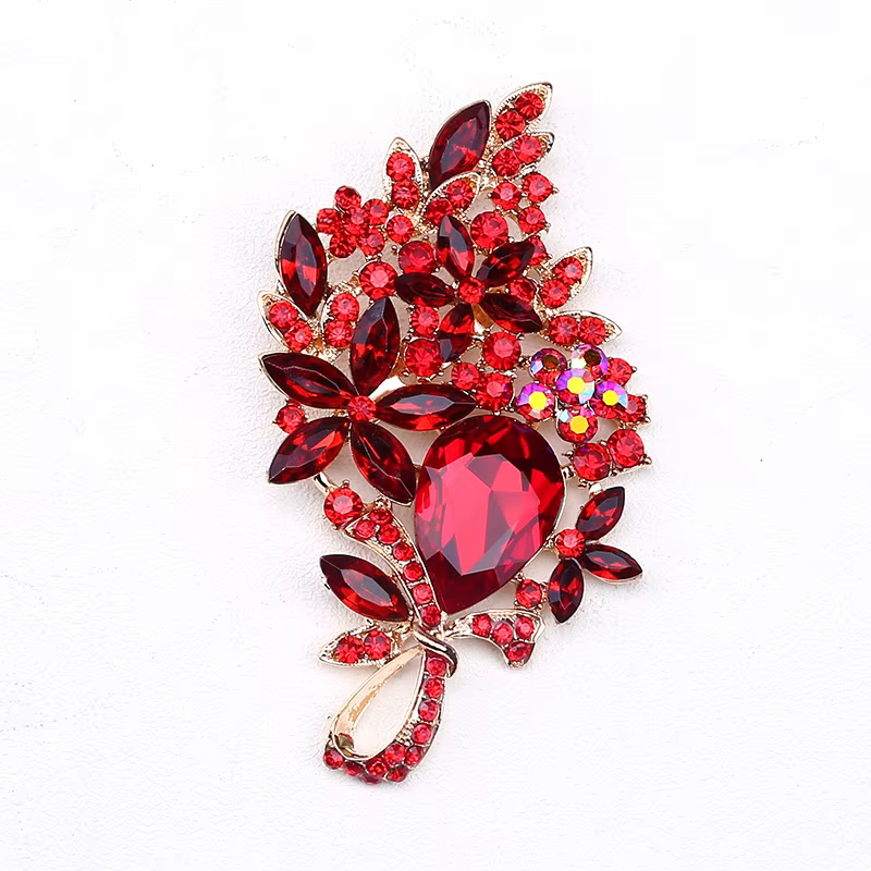 SKEDS luxe grandes broches strass broches pour femmes dame pleine cristal décoration Banquet robe de
