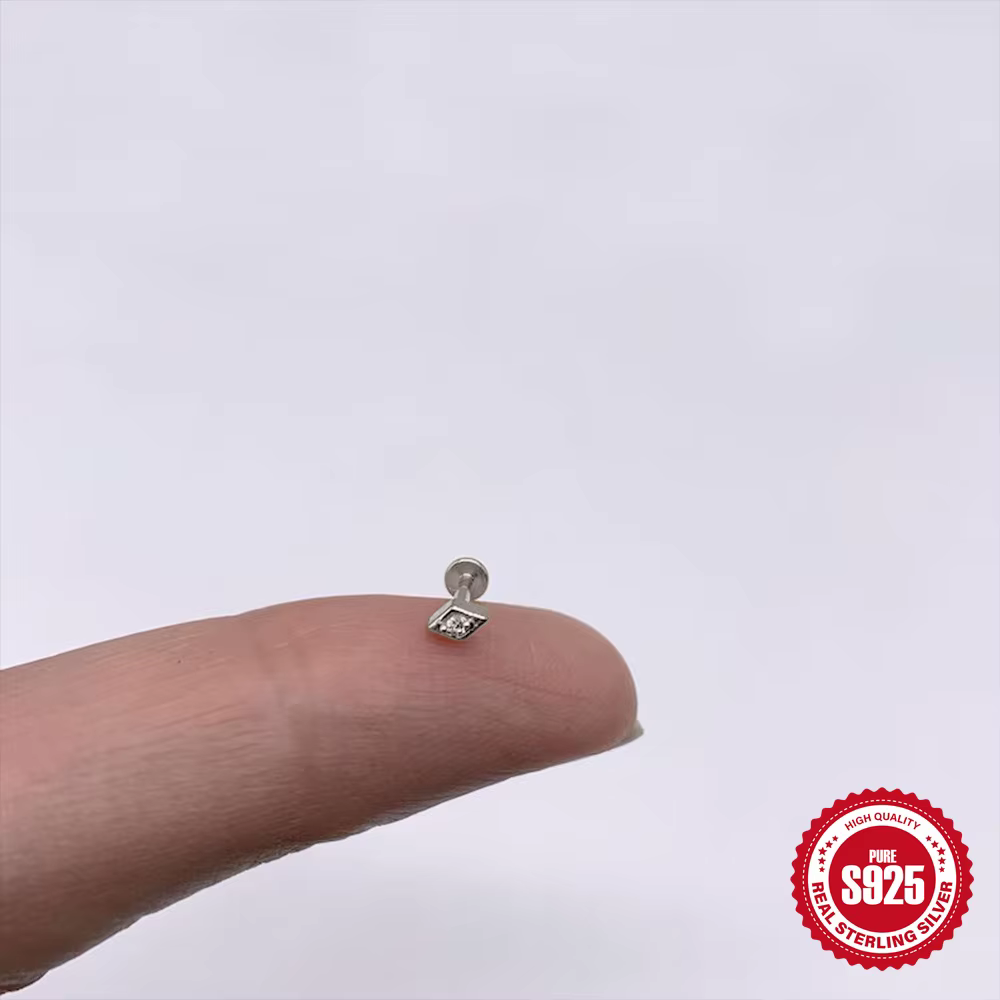 ROXI 925 argent Sterling larme/chaîne de boule/géométrique pour femme 1 pièce or/argent Piercing bou
