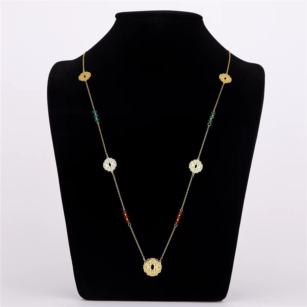 LUIZADA-Bijoux de mariage en acier inoxydable pour femmes, pièce de monnaie Portrait, collier, acces