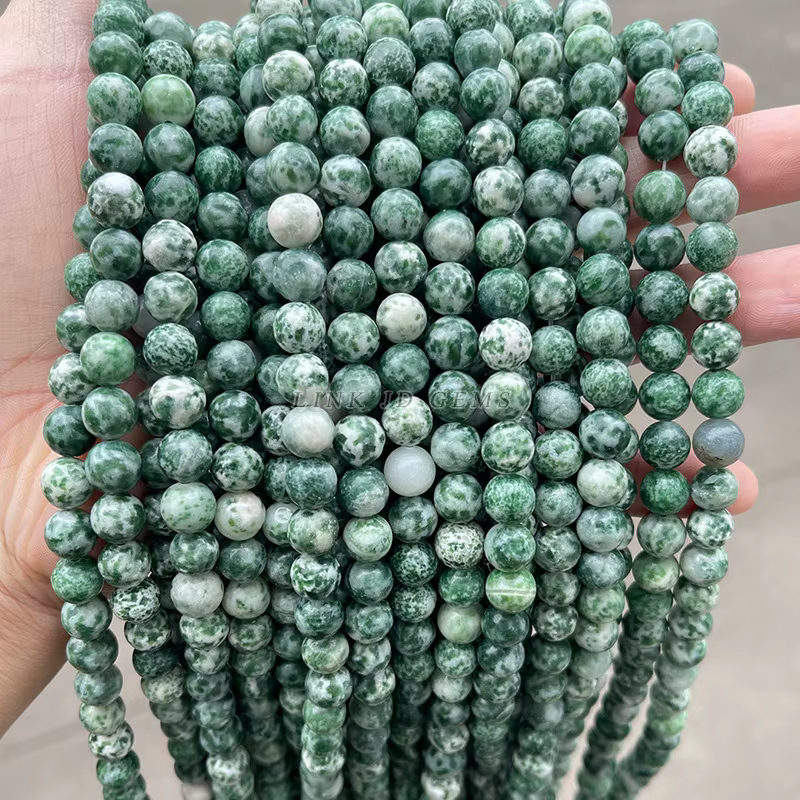 Perles en pierre naturelle 4 6 8 10mm Tourmaline Jade Jaspers rond entretoise ample pour la fabricat