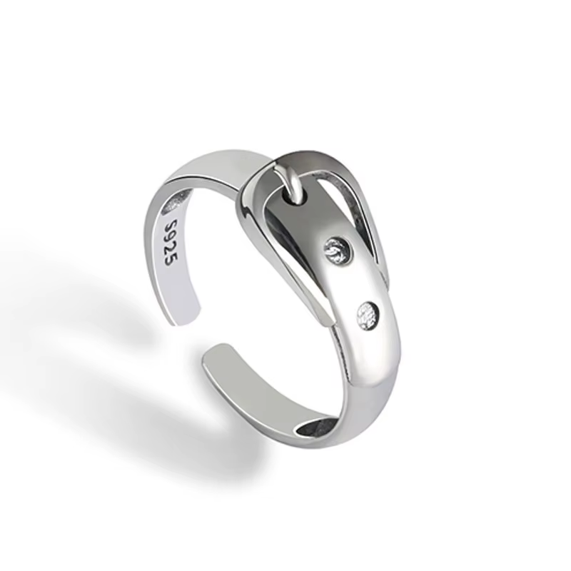 YIZIZAI-Bague Créative pour Femme, Haute Qualité, Vintage, Plaqué Argent, Ouverture Réglable, Minima