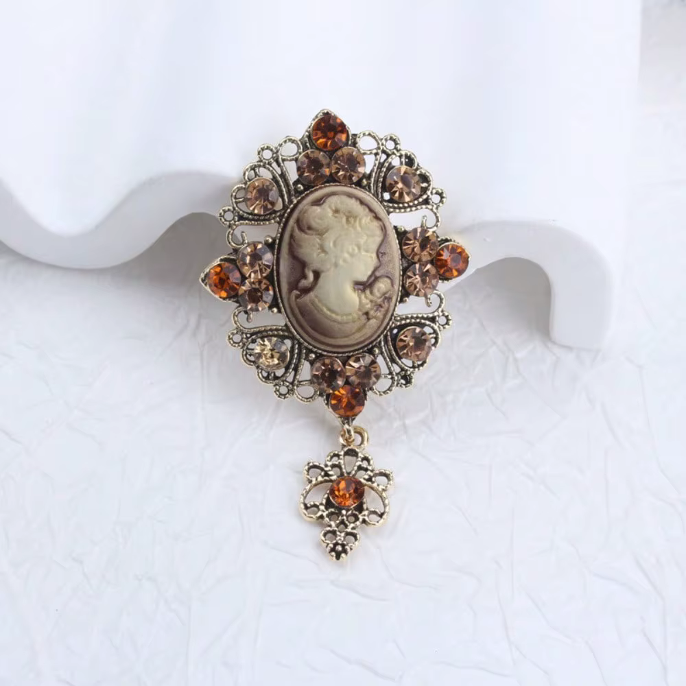 Broche exquise Vintage victorienne pour femmes, bijoux à épingles, rétro élégant, à la mode, Design 