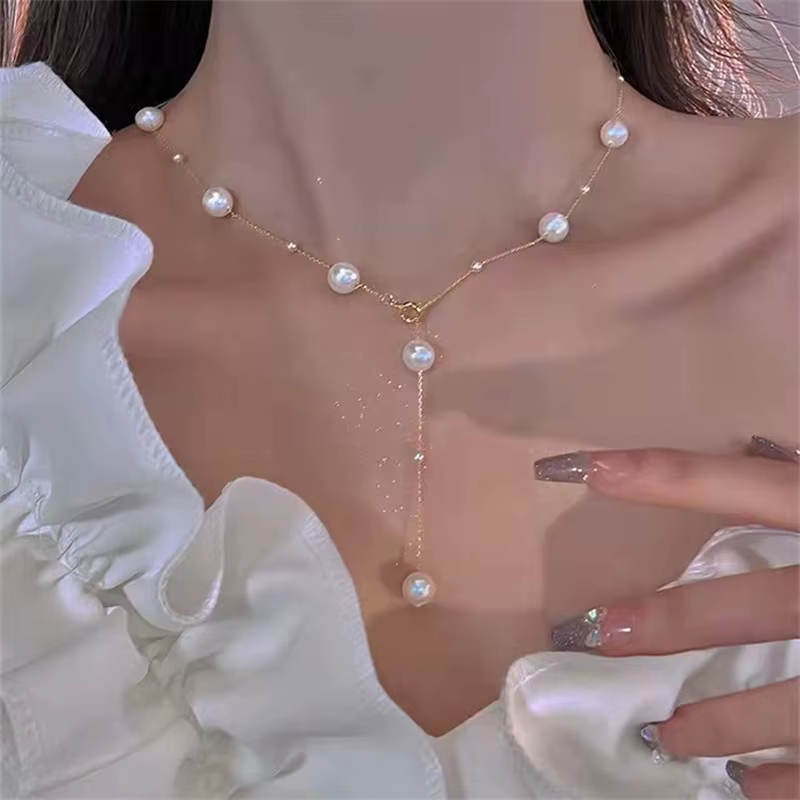 Déclaration 216.239.Perles Collier Long pour Femme, Pendentif EquiBig de Personnalité, Collares Bijo