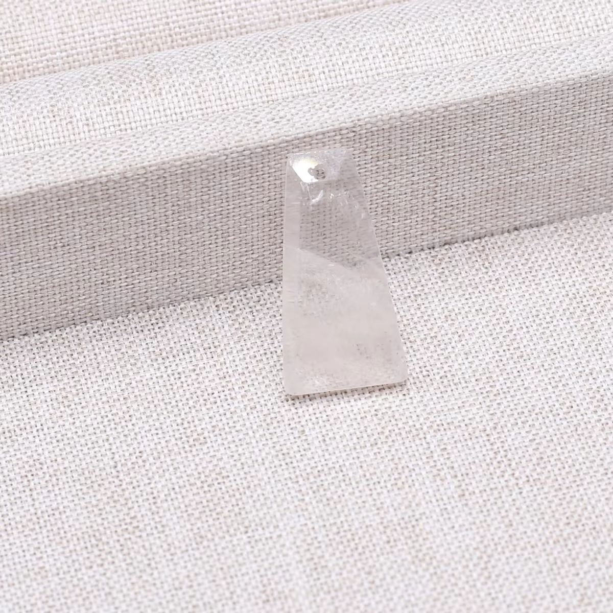 Pendentif en pierre naturelle trapézoïdale, 3 pièces/lot, 13x25mm, breloques en Agate de cristal pou