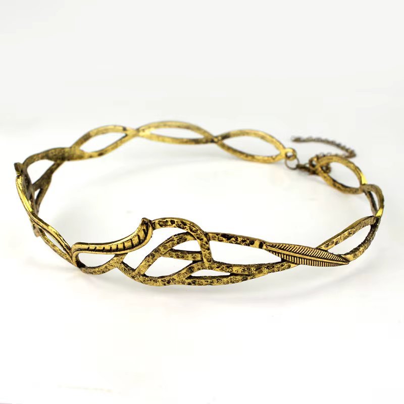 Film Hobbit Elrond diadèmes elfe seigneur couronne Cosplay chapeaux réglable unisexe bijoux alliage 