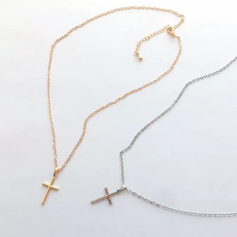 Collier en alliage pour hommes et femmes, 2 pièces, tendance, cadeau de fête et de vacances
