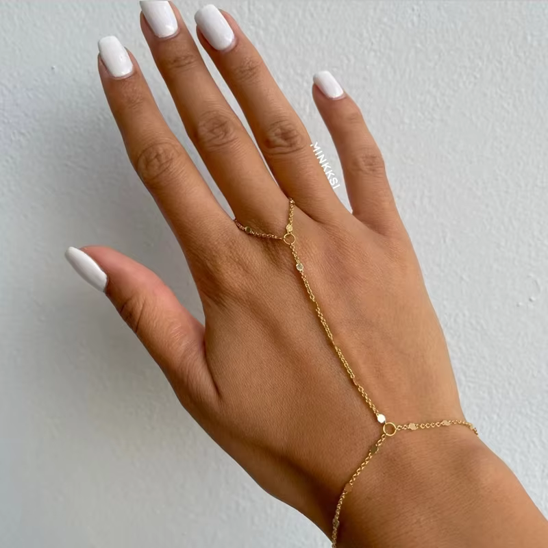 Bracelet géométrique en métal et cristal pour femmes, nouveau Bracelet à fleurs en strass, accessoir
