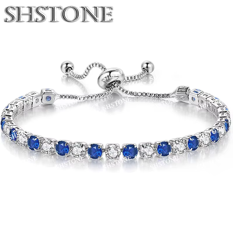 Bracelet Noble en argent Sterling 925, élégant, cristal de Zircon, bijoux fins pour femmes et filles