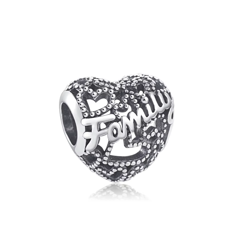 Forme de coeur en argent 925, chaussures de danse en perles de maison, chien, pendentif chat adapté 