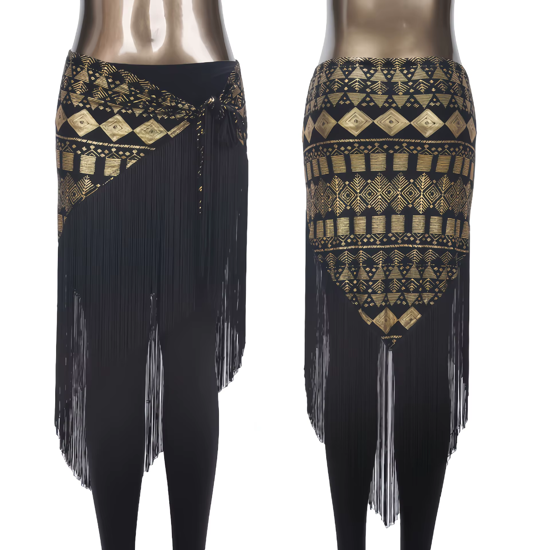 Nouvelle Écharpe Longue Élégante pour Femme, Style Rétro, à Pompons, Estampage Doré, Accessoire de D