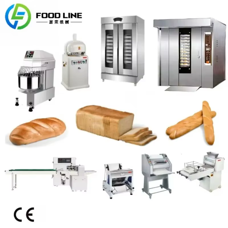 Machine à pain baguette, ligne de production complète de pain pita arabe, équipement de boulangerie 