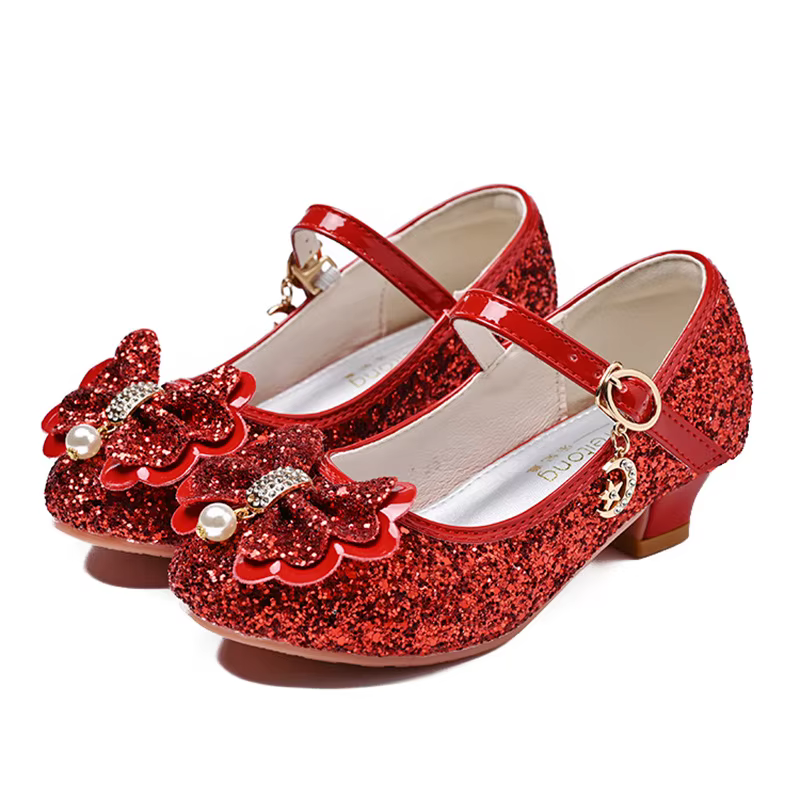 Chaussures classiques en cuir Pu pour filles, chaussures de danse de fête pour enfants de 3 à 14 ans