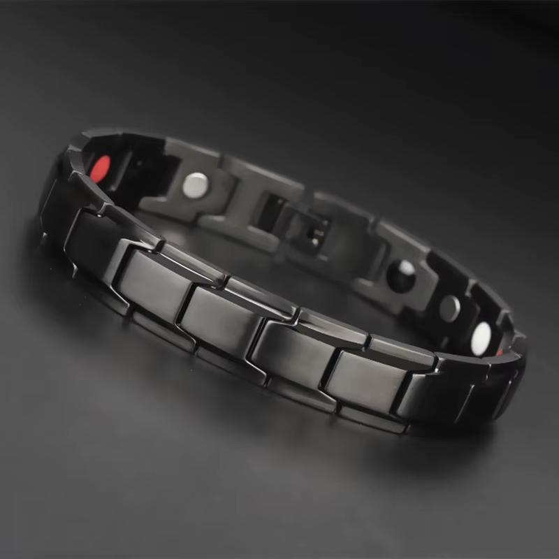 Offre spéciale de luxe mode santé énergie Bracelet hommes en acier inoxydable Bio magnétique Anti-fa